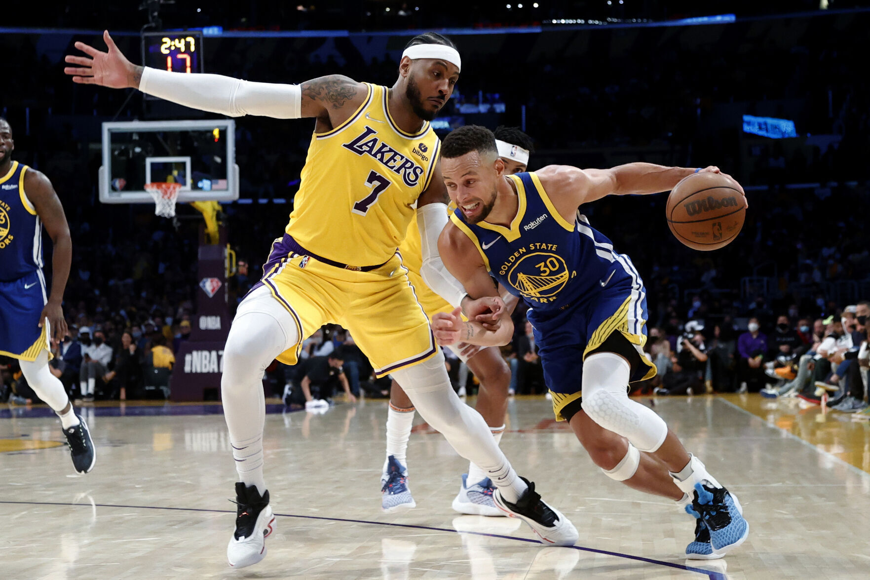APTOPIX Warriors Lakers Basketball